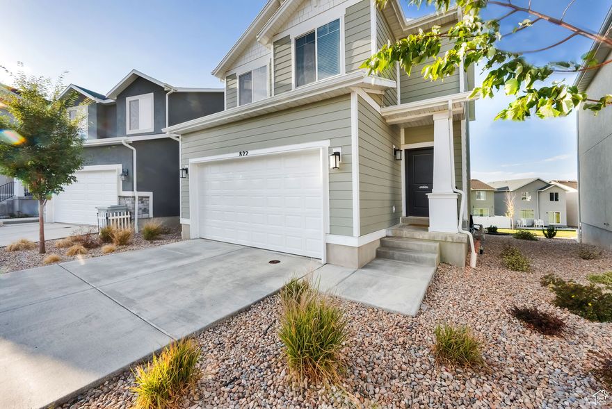 Carefree living in the heart of Santaquin! This beautifully maintained home offers active luxury in the desirable Foothill Village Community. Recently built in 2022, this spacious, light-filled layout features a finished basement and an open loft on the 2nd level for you to define your use-of-space! Generous living & dining areas flow seamlessly to adjoining kitchen. Outside there is plenty of room to run & play in the designated open space in the front yard and backyard. Close to schools, shopping and freeway access.