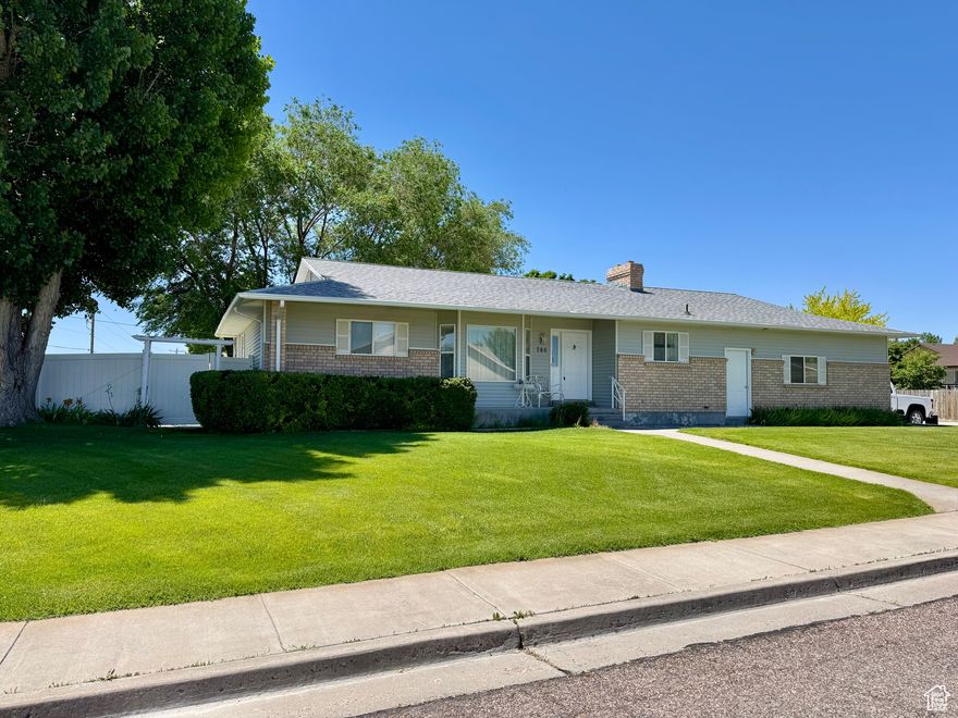 This Immaculate home is move-in ready. Various updates throughout plus a fully finished basement. Home sits on a corner lot and has privacy fencing, RV parking/extra parking pads, manicured yard, mature trees, garden spot, detached garden shed with power, and various patio spaces. Garage is heated and has a separate workshop room inside. This is a great neighborhood near the hospital, parks and sports fields.