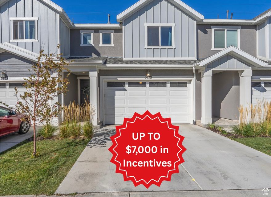 Seller is offering $3,000 toward buyer's closing costs when financing is obtained through the preferred lender. In addition, qualified buyers may receive a 1-0 temporary buydown (resulting in a 1% lower interest rate for the first year) provided by preferred lender.  Contact listing agent for lenders information.  Step inside this beautifully maintained townhome that feels practically brand new! Featuring 3 spacious bedrooms and 2.5 bathrooms, there's plenty of room for comfortable living. The oversized kitchen with gorgeous quartz countertops is perfect for cooking, entertaining, or simply gathering with friends and family.  Enjoy the bonus of no backyard neighbors, giving you added privacy and peace. This home is exceptionally clean, move-in ready, and comes with a 2-car garage large enough to fit a full-size truck, a rare perk for a townhome!