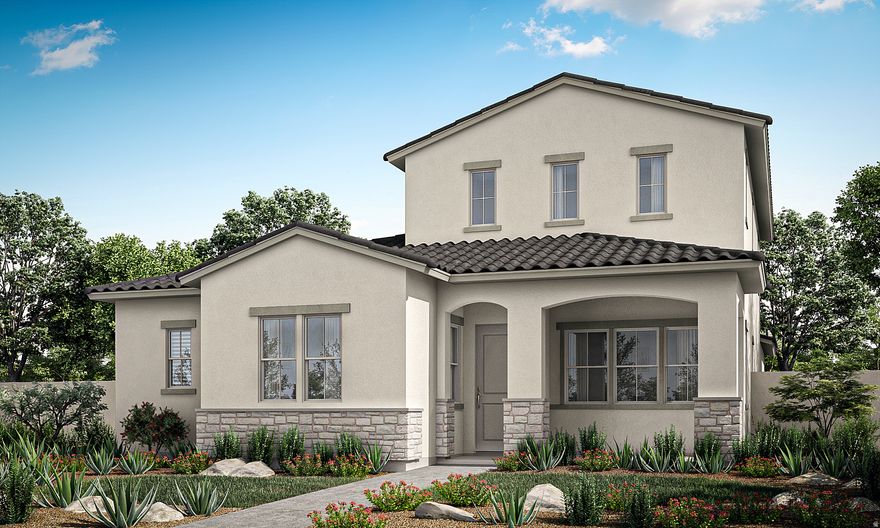 Desert Color living! Welcome to our Dockside plan. Primary suite ON MAIN FLOOR!  Features also include den, patio, front porch and loft.  Not just a home but a lifestyle!  Enjoy incredible amenities including 2.5 acre lagoon, resort style pools, pickle ball courts, walking trails and more! Live like every day is a vacation!