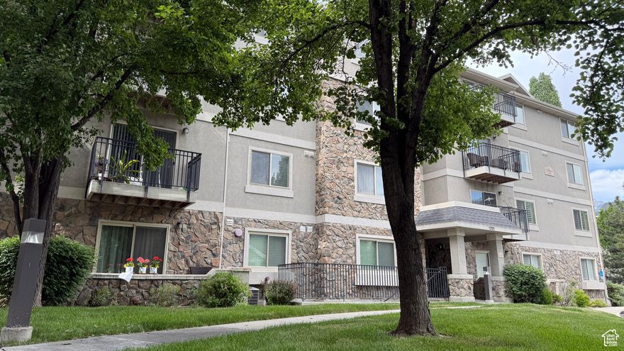 Welcome to a beautifully maintained main-level condo in the sought-after, amenity-rich community of Stone Haven. This spacious three-bedroom, two-bathroom home offers comfort, convenience, and thoughtful design-all just a short walk from Fort Union's shops, restaurants, and everyday essentials.  The open-concept layout features a generous kitchen with a large island, perfect for entertaining or enjoying quiet nights at home. The Primary Suite is a true highlight, with an oversized walk-in closet, dual sinks, a separate soaking tub, and a recently updated shower that adds a fresh, modern touch.  Enjoy the ease of private underground parking with your own storage unit, plus an additional reserved surface space just steps from the front door and the community amenities-including a pool, hot tub, gym, clubhouse, playground, and BBQ area.  A large in-unit laundry room offers additional storage and utility, while the location provides easy access to I-215-meaning you can be downtown or on the slopes in under 30 minutes.  The HOA takes care of water, sewer, trash, snow removal, grounds maintenance, earthquake insurance, and secure gated access-freeing you up to enjoy everything this exceptional home and location have to offer.  Schedule your private showing and see what makes Stone Haven such a special place to call home.