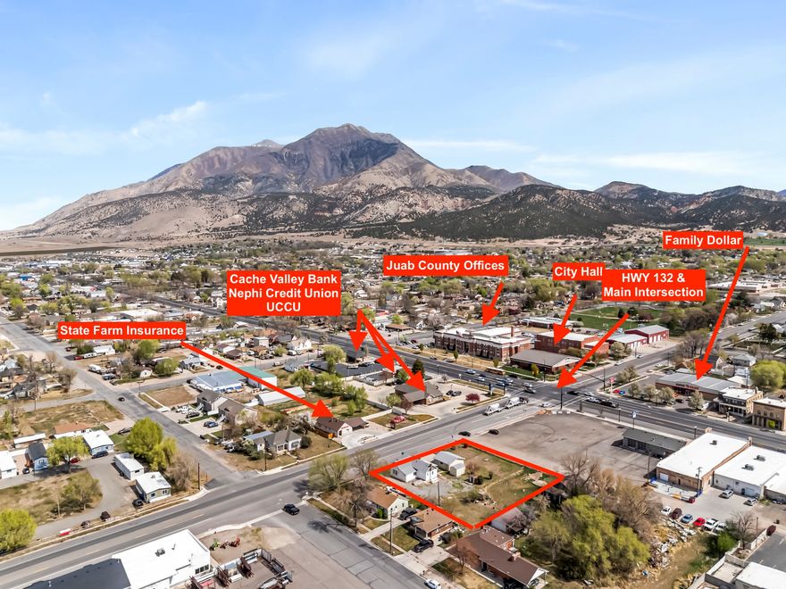 Prime downtown location in the Central Commercial (CC) Zone, positioned near the corner of 100 North (freeway access) and Main Street on Hwy 132-one of the most visible and accessible corridors in the area. This property is located within the Central Commercial zoning district, allowing for commercial, residential, or mixed-use development.  Surrounded by established businesses including banks, insurance offices, city hall, and county offices, and located just a short distance from the fairgrounds and rodeo grounds, this property offers exceptional potential for redevelopment or adaptive reuse.  Strategically located along the route to the Little Sahara Sand Dunes, this site benefits from consistent local and recreational traffic. The existing structure provides flexibility for conversion into a variety of permitted uses, including professional offices, retail space, restaurant, salon, or service-based business.  Ideal for investors or business owners looking to establish a presence in a high-growth corridor with strong traffic flow and convenient highway access toward Delta. A rare opportunity in a prime commercial district.