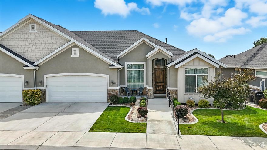 This beautiful home features main-floor living, vaulted ceilings, large bedrooms, and maintenance-free living. Enjoy the comfortable layout with a large kitchen island, granite countertops, beautiful cabinets, hardwood floors, an open floor plan for entertaining, and an excellent location! This home is equipped with a backup generator! Plenty of storage in the garage and the crawlspace. Call to schedule your tour!