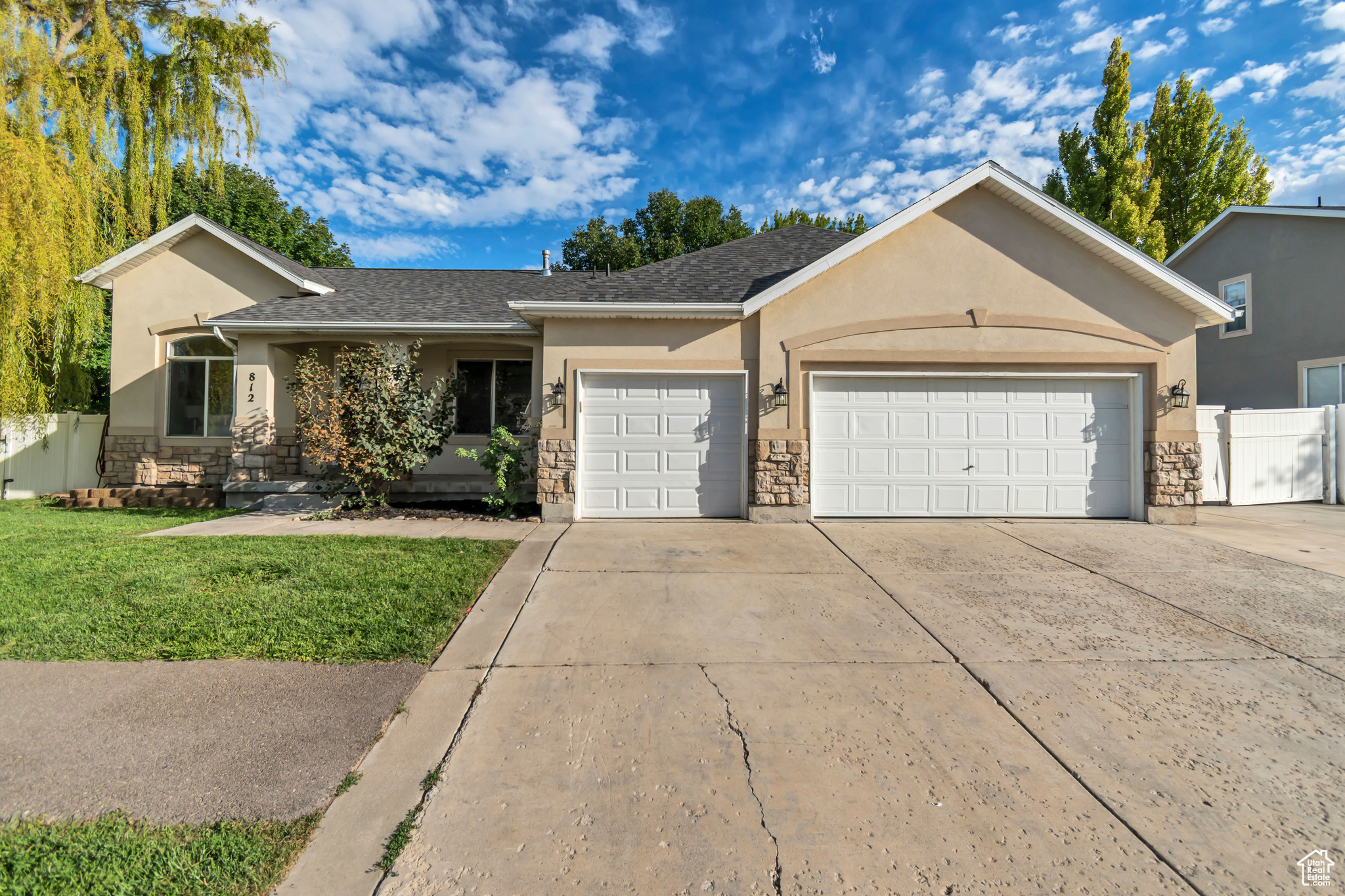 Welcome to this beautiful 5 bed, 2.5 bath home near Utah Lake in one of Saratoga Springs most desirable neighborhoods! Freshly painted with new basement flooring, new master shower and an industrial AC unit for year-round comfort. Enjoy a 3-car garage, RV parking, and garden boxes for homegrown produce. The HOA offers resort-style living with 2 clubhouses, 2 gyms, a heated pool/spa, and a hot springs pool/spa along with other opportunities for recreation - perfect for fun and relaxation. Square footage figures are provided as a courtesy estimate only and were obtained from county records. Buyer is advised to obtain an independent measurement.
