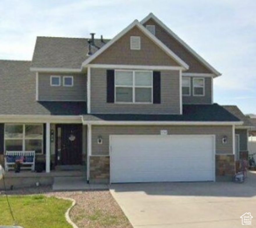 Beautiful 3 bedrooms 2.5 bath home tucked in cul-de-sac just outside of Vernal. private back yard fenced with big deck for BBQs and entertaining. Extra ( third ) garage for toys. Square footage is estimate taken from Uintah County records. Buyer is advised to get independent measurement.