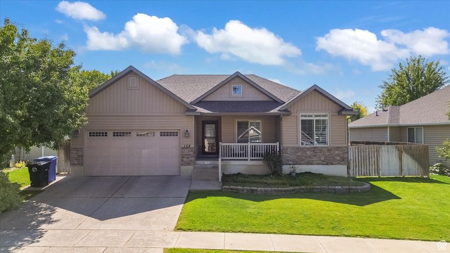 This five bedroom, 3 bath home in Providence's Brookside Village neighborhood has a functional floorplan, plenty of room for storage and an easy to maintain landscape. Pretty mountain views from the backyard with a garden area and peaceful front porch! Schedule your appointment to see this home today, it won't disappoint.  Buyer to verify all information.