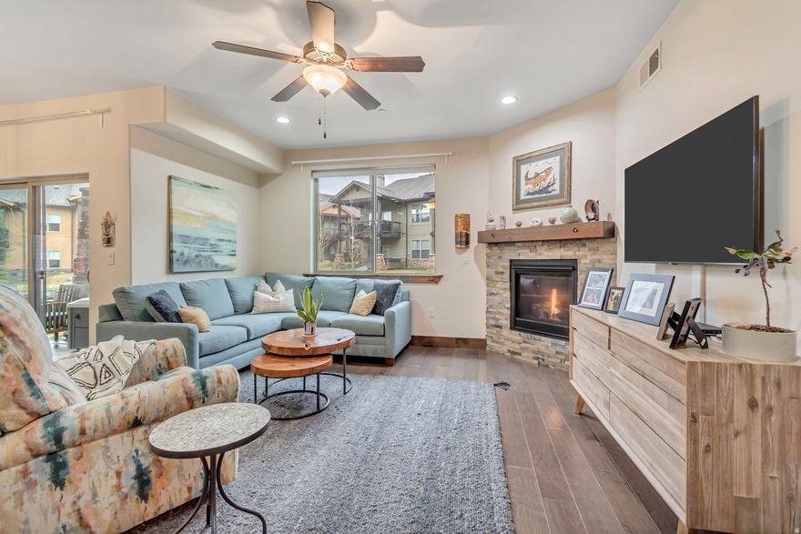 ***OPEN HOUSE, SATURDAY, APRIL 11 FROM 10:30-12:30!** Location! Location! Location! Tucked away in the beautiful hills near Park City/Deer Valley is this comfy, charming condo that is full of natural light, peaceful surrounds and easy accessibility.  Located in the popular Black Rock Ridge development, this condo boasts a cozy stone fireplace, rich colored laminate floors that look just like hardwood and easy to clean, creamy granite countertops, tile backsplash, Kitchen Aid appliances, large picture windows, and a quiet patio that comes with a hot tub.  In the spring and summer, the common area is full of wild flowers that add to the charm and ambiance in every way.  Bedrooms come with large closets and this home boasts two full bathrooms with one en suite.  Perfectly located 10 minutes from Deer Valley East Village, 10 minutes to Park City, 10 minutes to Kimball Junction and 30 minutes to SLC. it is easy accessibility to everything.  This property is a must see!    Square footage figures are provided as a courtesy estimate only and were obtained from Wasatch County.  Buyer is advised to obtain an independent measurement.