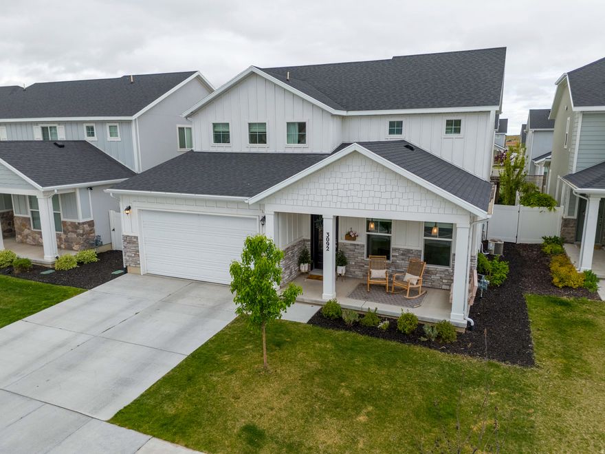 Beautifully situated in a desirable quiet, friendly cul de sac, this home offers exceptional access to Syracuse Arts Academy and the brand new Stillwater Elementary school opening this fall, buyers will love the pickleball courts, and walking trails that connect directly to Jensen Park as well as all the personal, detailed design choices inside the house. The incredibly functional floor plan is complemented by a meticulously landscaped, low maintenance yard featuring a rock paved patio, pergola, fruit trees, and raspberries, it's almost it's own mini homestead without all the work! Ample storage, a spacious pantry, and well designed living areas enhance everyday convenience. Located minutes from the freeway and the soon to open Costco, this property is the perfect place to call home.    See the 3d tour at: https://my.matterport.com/models/xKqyn6Mgvht?cta_origin=model_listing_results