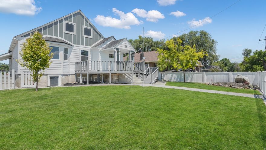 This home has been completely renovated. Other than the shell of the home, everything is new. It may be on Main Street but it is quiet and has a large private backyard. Outside, it has a new roof, new asphalt siding, many new windows, renovated deck, new deck, two additional exterior entrances, new landscaping, new concrete patio, repaired fencing, new awning, new exterior faucets and backyard with potential to create your own playground/grass area. Interior has also been completely renovated. All new electrical, plumbing, insultation, framing (extra fortified), new appliances, all new flooring, all new interior walls, 7 bedrooms, 5 full bathrooms, lots of storage, three laundry units, two kitchens, 2 family rooms, one living room, all new lighting fixtures, all new (moen/delta/etc) faucets, new vanities, newly tiled showers, new bathtubs, new toilets, new doors, insulated interior walls, large pantry, new kitchen cabinets, new countertops, beautiful neutral colors, light and bright home. The water heater is new. The second floor is heated/cooled with new mini-split units. The separate basement to this home is a mother-in-law/separate living apartment that can be part of the top two floors or can be separated off as its own living space. It has two entrances. It has a kitchen, living room, laundry, two large bedrooms and a large master bedroom (3 total), two full bathrooms, a laundry room and storage space. Light and bright. All new. Permit was pulled for all the renovation work. Square footage figures are provided as a courtesy estimate only and were obtained from county. Buyer is advised to obtain an independent measurement.