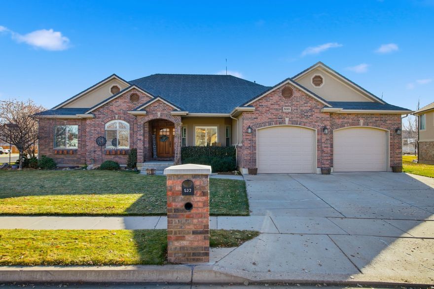 Welcome to this stunning single-family home nestled in the beautiful and peaceful community of Morgan. Situated on a desirable corner lot, this spacious 6-bedroom, 3.5-bath residence offers an ideal blend of comfort, functionality, and charm. This home features vaulted ceilings on the main floor, complemented by rich hardwood floors that create an inviting, open feel. The thoughtfully designed layout includes a dedicated office-perfect for working from home or managing household tasks. The finished basement offers 9-foot ceilings, adding exceptional space for relaxing, entertaining, or accommodating guests. Outside, you'll find a well-maintained yard complete with a garden bed and fruit trees. Outdoor enthusiasts will appreciate this location for its close proximity to ski resorts and East Canyon Reservoir, offering year-round recreation for every season. Take advantage of the rare opportunity to own this spacious, beautifully maintained home in one of Morgan's most sought after neighborhoods. Square footage provided as a courtesy only. Estimates may vary from appraisers or independent measurements. Buyer is advised to verify all information, including square footage and acreage. Ask about our preferred lender paid temporary rate buy-down!