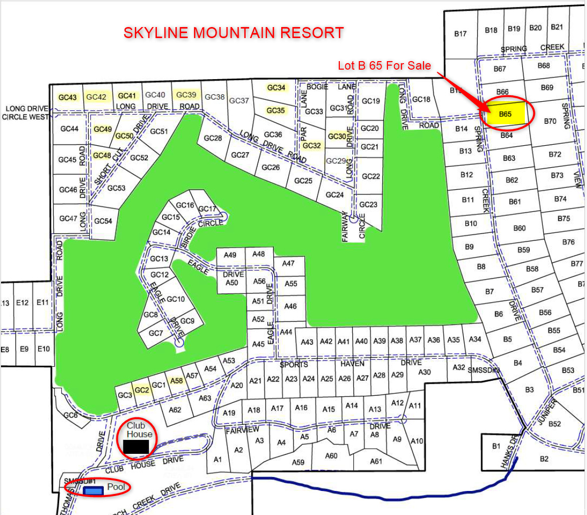 SKYLINE MTN RESORT - Land