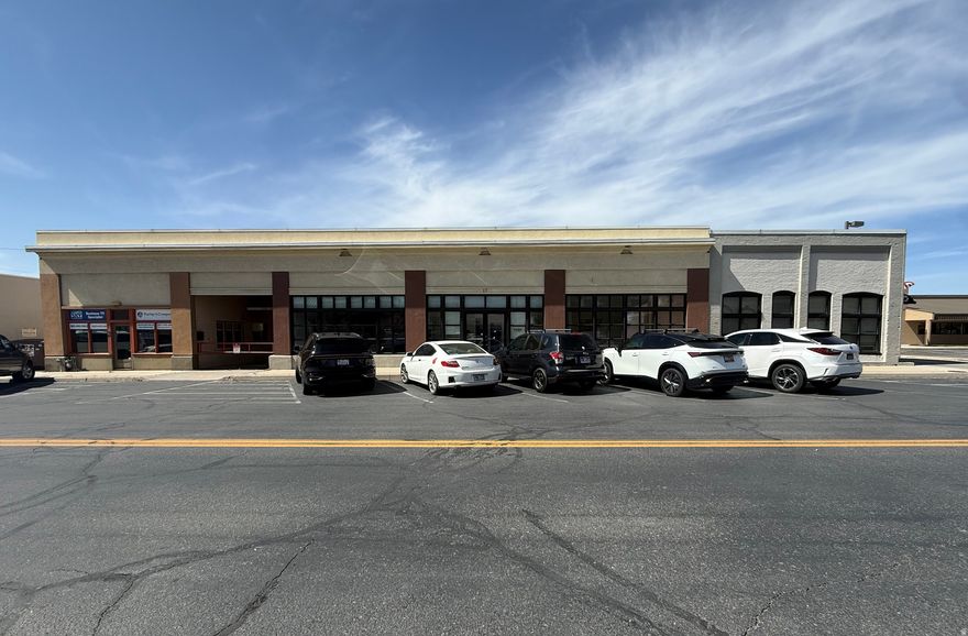 AMAZING LOCATION! Showroom/Studio with attached warehouse,  private office with back door entrance and bathroom.