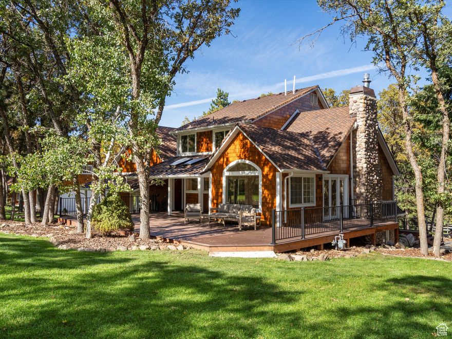 2025 FULL REMODEL!!  A whimsical escape on 1.5 acres in the heart of Eden, Utah. Blending the charm of an English cottage with luxurious modern upgrades, this 4,882 sq.ft. estate offers breathtaking panoramic views of Nordic Valley Ski Resort, right from your backyard. Boasting 5 spacious bedrooms and 5 beautifully updated bathrooms, this home is designed for comfort, entertainment, and ultimate mountain living. The walkable access to Nordic Valley Ski Resort makes it a dream for outdoor enthusiasts. Step outside to your own private oasis featuring a dedicated pickleball and basketball court, a large gazebo, and fully landscaped grounds designed for year-round enjoyment. Whether you're entertaining guests or simply soaking in the serene surroundings, this feels like a retreat!  **SELLING BARN LOT SEPARATELY - $575,000** - Adjacent buildable parcel is 1.05 acre (22-031-0005) and includes a 2-story 2,800sf barn, with an upper loft that is partially finished. All utilities in road. Perc test underway. Photos start at #55. This lot has its own private drive, and includes a natural spring well with 2 ponds. TOTAL COMBINED ACRES 2.55. Call for details.**  Square footage figures are provided as a courtesy estimate only and were obtained from county records. Buyer is advised to obtain an independent measurement.