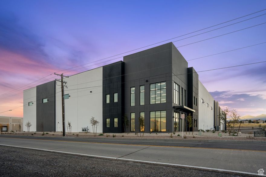 Total Available: 23,013 SF Office: 5,503 SF of Class A Creative Office Space Warehouse: 17,510 SF  One (1) 14'x16' Grade Level Doors  Five (5) 9'x10' Dock High Doors  Clear Height: 36'  6" Concrete Slab Thickness  Power: 600 Amps 277/480Volt 3-Phase 4 Wire. (Potential for more Power Available)  Gas Forced Heaters  164w LED 2x4 Highbay With Motion Sensors 16,000 Lumens 4000k   Column Spacing: 56'x47'6"  Speed Bay Spacing: 56'x60'  ESFR Fire Suppression System  Year Built: 2024  Construction Type: Concrete Tilt  Parking Stalls: 32   EV Charging Stations  Zoning: M-1  Lot Size: 3.4 Acres  Access: Easy Access to Bangeter Hwy. Exit #154  Location: Located in the Highly Desirable Submarket of West Jordan With Easy Access From Bangerter Highway and Mountain View Corridor