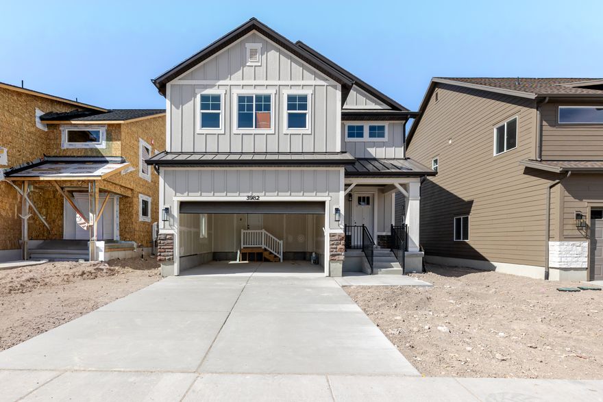 Welcome to your brand-new single-family home at River Point - where modern design meets comfort and functionality. With an open-concept layout perfect for everyday living and entertaining, this thoughtfully designed space offers both style and convenience. Enjoy the privacy of your own home while staying close to everything Lehi has to offer. As part of this vibrant new community, you'll love amenities like a clubhouse with a gym, a spacious pool, and a playground. Reach out today to learn more or schedule your visit! (NICOLE LOT 459)