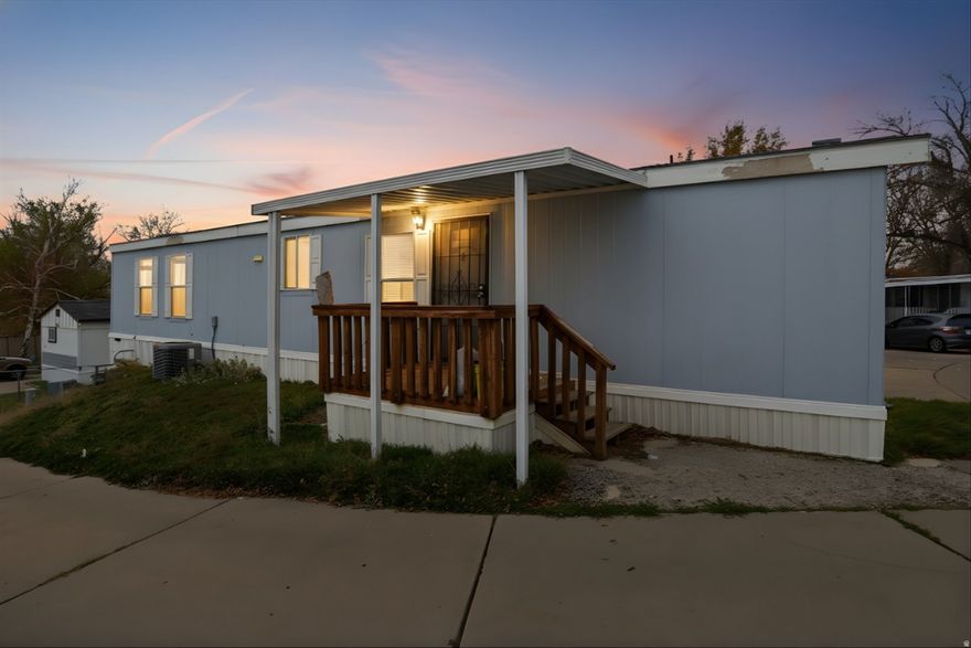 This thoughtfully designed manufactured home is nestled in a peaceful Clearfield neighborhood. Ideal for those seeking affordable, low-maintenance living close to shopping, dining, and major routes. Featuring 2 bedrooms and 2 bathrooms, an efficient layout, and easy-to-care-for surroundings, this property offers exceptional value for first-time buyers, downsizers, or savvy investors. Don't miss this rare opportunity to call Clearfield home! Buyer to verify all info.