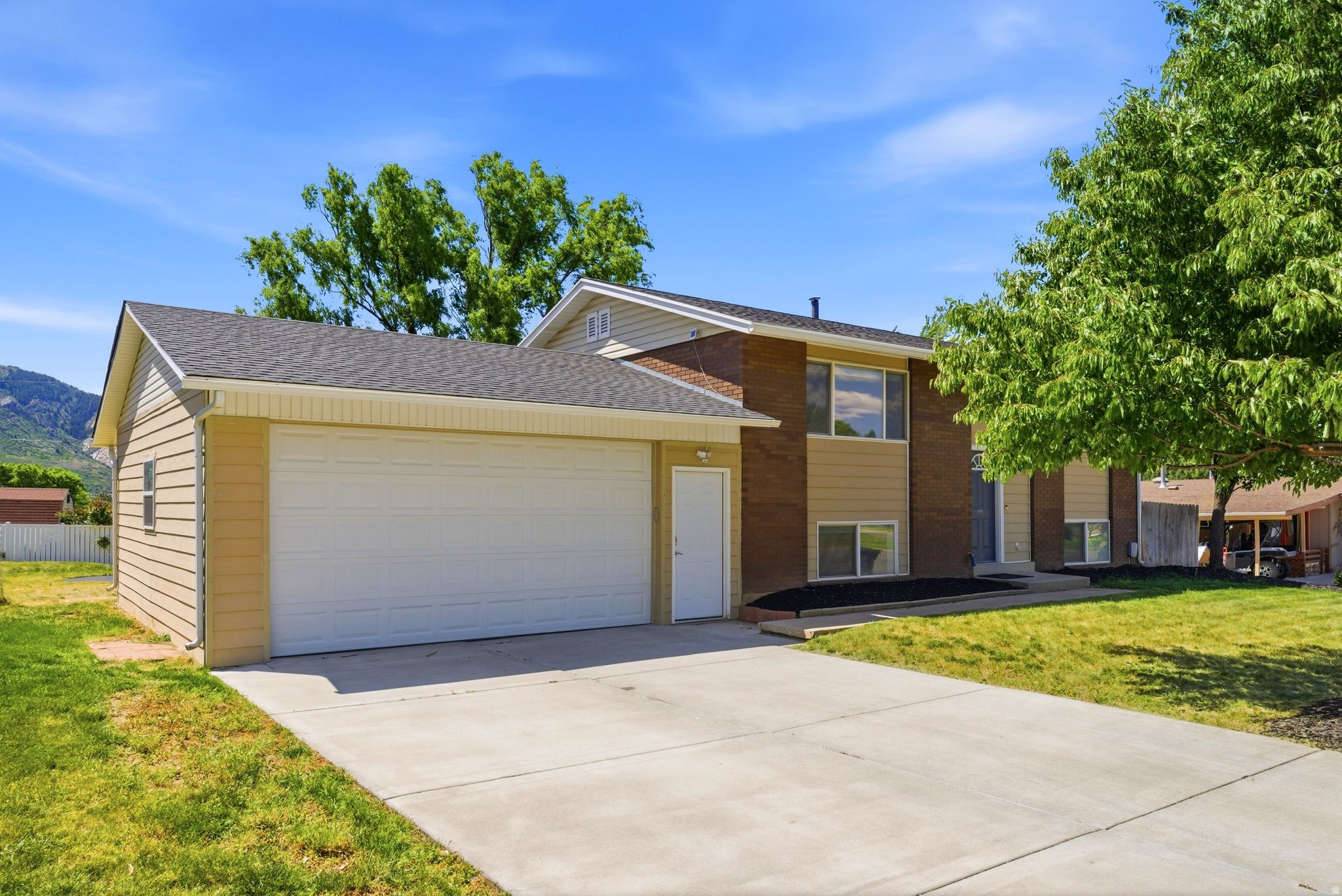 New Garage, Front View of Home