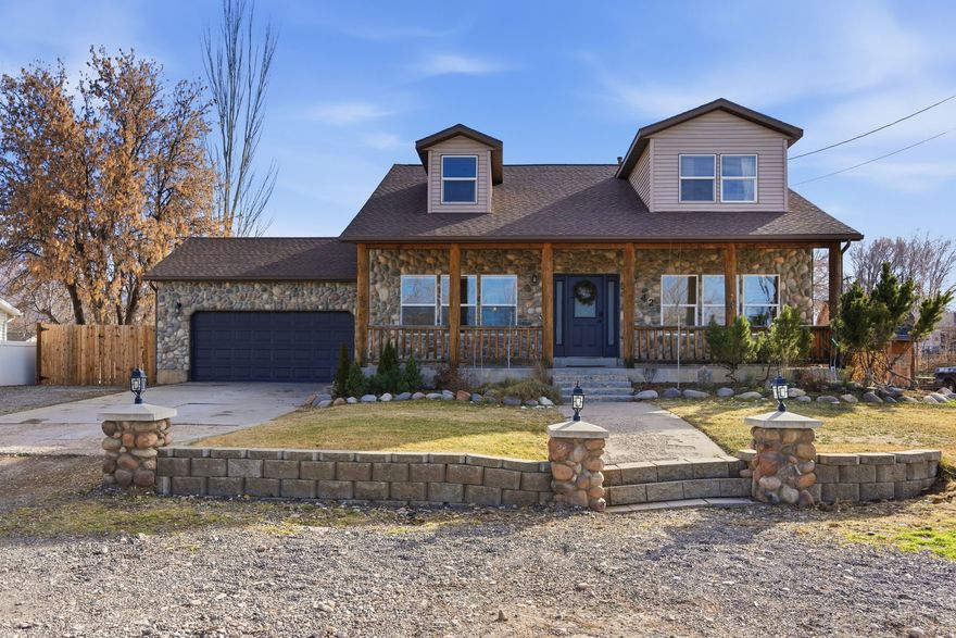 Experience the best of country living in this beautiful log home, set on a generous .33-acre lot offering space, privacy, and endless possibilities. With plenty of room for a future shop, animals, RV parking, or outdoor entertaining, this property invites you to create the lifestyle you've been dreaming of. Inside, you'll find 4 spacious bedrooms and 3 bathrooms, complemented by soaring vaulted ceilings that bring in abundant natural light and showcase the home's warm, rustic charm. The stunning kitchen is designed to impress with two-tone cabinetry, granite countertops, ample storage, and an open layout perfect for gatherings. Enjoy peaceful surroundings, open views, and the freedom of a country setting while still being close to everyday conveniences. This is a rare opportunity to own a home that offers comfort, character, and room to grow. Additional Selling points - Newer roof, and HVAC.