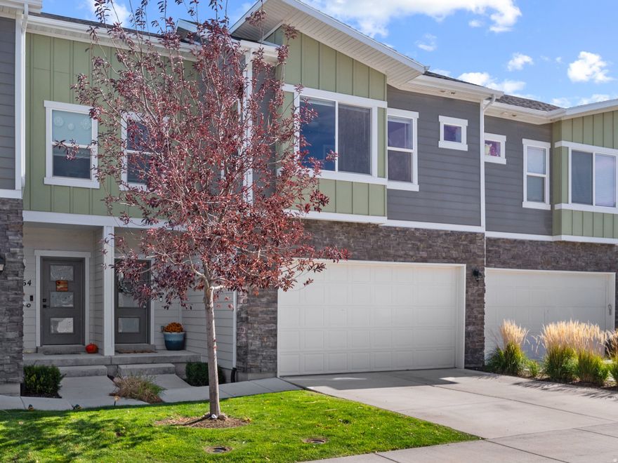 NEW PRICE makes this home the best value in Utah County for the price! This 4 BEDROOM, 4 BATHROOM 2-CAR GARAGE home with a PRIVATE FENCED BACK PATIO is in the perfect spot, adjacent to a shared green space with NO BACKYARD NEIGHBORS. You will be steps away from an elementary school, fun community parks, and close to a COMMUNITY POOL AND SPA in a quiet and friendly community with well-lit streets that make evening walks feel safe. The thoughtfully designed floor plan offers an open-concept great room with luxurious double height ceilings and beautiful windows, granite countertops in the kitchen, and a FINISHED BASEMENT with a spacious and comfy SECOND LIVING ROOM, fourth bedroom and fourth bathroom. Upstairs, the oversized windows in the bedrooms frame the gorgeous views in this pristine community. You will love having TWO CLOSETS IN THE PRIMARY BEDROOM and a spacious layout, including a nice ensuite bathroom and walk-in closet with real shelves, your perfect retreat after a great day. You will be delighted by the thoughtful touches throughout this well-appointed home, including designer paint, a custom mud room in the entry, recessed lighting in the kitchen, and hard-surface flooring throughout the main floor. The charming private fenced patio and yard space is sure to become the go-to spot to get fresh air and star gaze. (Eagle Mountain is proud to be a dark sky certified city). Feel free to schedule a private showing with the listing agents or your favorite Realtor any time after the open house. This home, with its ideal floor plan and perfect location in a lovely and well-run community close to popular restaurants and stores is an absolute gem. Don't miss this one!  *All information including square footage figures are provided as a courtesy estimate only. Buyer advised to independently verify all information.