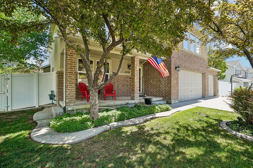 Do you fancy a home theater, a pool table, a secret hidden room behind a bookshelf, an amazing backyard with patio furniture and a gazebo, and a shed/workshop? Yes? Then this is your dream home! This stunning two-story gem in Herriman explodes with space and personality on a massive .24 acre corner lot! So much space with 4131 sq ft. This 5-bedroom, 3.5-bath retreat features a huge master suite, oversized closets in every single room, elegant hardwood and tile flooring, and a cozy gas fireplace. The finished basement is pure entertainment heaven, complete with included home theater equipment and an incredible secret room hidden behind the projector screen, accessed through a disguised bookshelf, perfect for extra storage, a kids playroom, or even a safe room! Upstairs, the loft transforms into an epic game room anchored by the included full-size pool table. Outside, the sprawling backyard shines with beautiful outdoor lighting for evening gatherings, while the dedicated shed workshop offers 220v hookups perfect for charging EVs plus a full electrical RV hookups, ready for all your toys and projects! The expansive 3-car garage with a hot and cold water faucet completes the package in this vibrant, no-HOA community. Get ready to fall in love. This is where unforgettable moments begin!
