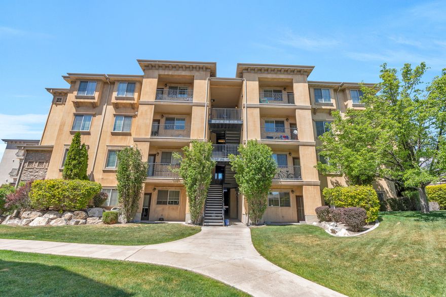 This charming 3-bedroom, 1-bath ground-floor condo offers comfortable, low-maintenance living in an unbeatable location near BYU and UVU, and convenient access to I-15. Perfect for students, commuters, first-time buyers, or investors alike. Inside, you'll find a functional and inviting layout with the convenience of ground-floor access. The unit also features a newer water heater installed around 2021, plus a dedicated space to add a water softener if desired. Enjoy a wide range of HOA amenities, including a pool, clubhouse with fitness gym, beautifully maintained landscaping, and snow removal for easy year-round living. HOA dues also cover water, sewer, trash, cable, and internet, leaving you with only gas and electricity to pay. Conveniently located and packed with value, this condo is a fantastic opportunity in a highly desirable area.