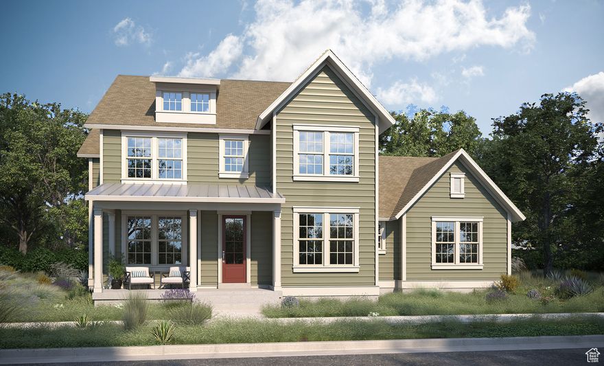 TO BE BUILT. Introducing the Ridgefield-a modern and versatile floor plan designed to adapt to your lifestyle while delivering exceptional comfort and style. From its spacious open-concept layout that seamlessly connects the kitchen, great room, and dining area to its thoughtfully placed flex space and sitting room near the entry, the Ridgefield offers flexibility without compromise. The luxury owner's suite provides a private retreat, complete with a generously sized walk-in closet, while the tandem 4-car garage and expansive covered front porch add both convenience and charm. Option to add ADU can in basement forpotential rental!