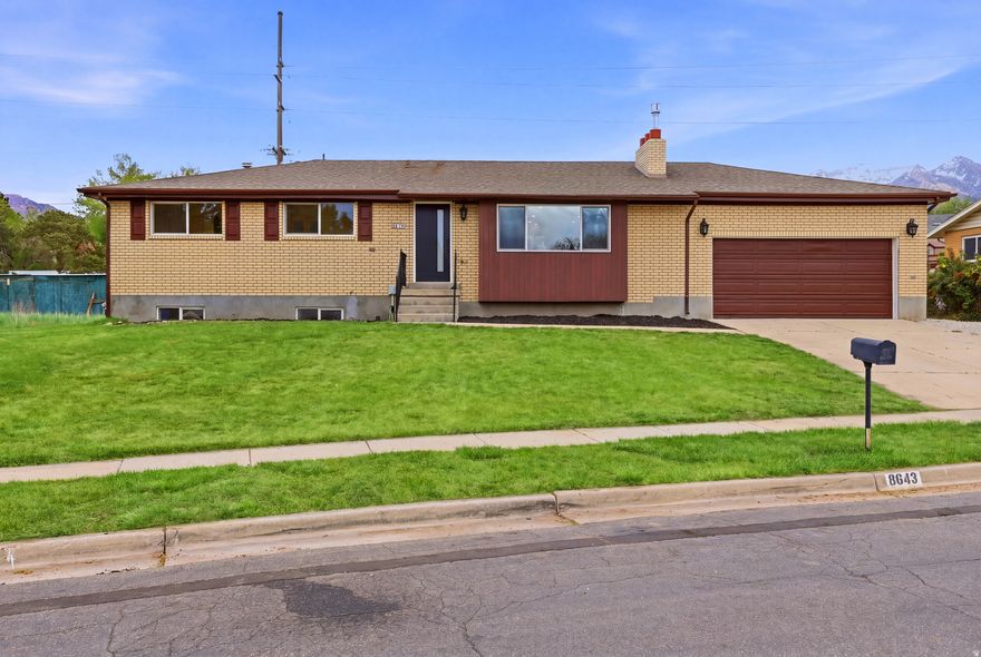 OPEN HOUSE Saturday 4/25 10am-1pm and Sunday 4/26 11am-2pm.  This stunning open concept rambler has been fully remodeled and sits on a rare .38 flat lot in Sandy.  Enjoy the beautiful mountain views from the comfort of a brand new kitchen or walk straight out onto the back deck.  The main level boasts 3 bedrooms, 2 bathrooms, stackable laundry space, and a great room connected to the kitchen.  The basement apartment has it's own separate entrance, 3 bedrooms, 1 bathroom, it's own kitchen, family room and laundry.  Designed to blend style and comfort, this beauty is ready for you to call it home.