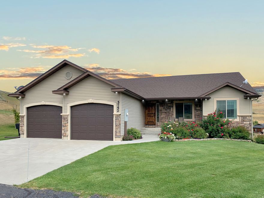 ACCEPTING BACKUP OFFERS!!  Breathtaking Lava Hot Springs acreage property with incredible views of the Caribou-Targhee National Forest.  Minutes away from World Famous Lava Hot Springs, this custom 5 bedroom, 3 bathroom home is as beautiful on the outside as the inside.  Featuring an open concept kitchen with granite countertops and black stainless steel appliances.  Cozy living room with large windows and fireplace.  Enjoy warm summer evenings on the deck through the sliding glass door off the dining area. In the spacious master bedroom you'll find a tray ceiling, access to the outdoor deck, and a master bathroom with soaker tub, shower, granite countertops, and walk-in shower.  Two additional bedrooms, a bathroom, and office round out the main floor. In the walkout basement you'll find a gorgeous family room with ample natural light, two bedrooms, a bathroom, and storage room.  There is also an additional room that can be used as storage or converted to a bedroom.  Downstairs also features a 17x4 walk-in, fireproof safe room to keep all of your valuables safe and secure. Venture outside and enjoy the perfectly manicured yard with automatic sprinklers and fantastic landscaping.  The property also has water rights and is fully fenced and ready for livestock.  New roof installed in 2024 and new septic drainfield installed in 2025.  This property is beautiful and a must see!