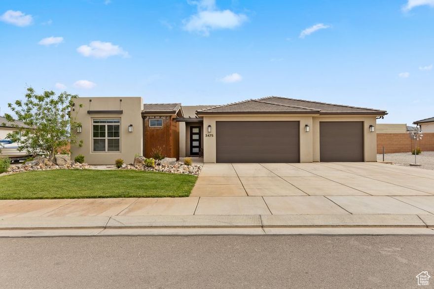 Beautiful Views of Pine Valley Mountain from this Little Valley single level home. Now showing, built in 2023, 1,978 sqft, 3 beds, 3.5 bath, 3 car (epoxied floor) garage on 0.24 acre large lot with a Detached Casita. Main home is 2 bed 2.5 bath, Casita is 1 bed 1 bath. Large Windows in the Living Room and Kitchen for plenty of sunlight and beautiful Pine Valley mtn views. Quartz countertops, upgraded cabinets, kitchen backsplash, EVP and carpet flooring. Fridge, Washer, Dryer included. Large Walk-In Shower and Walk-In Closet in the primary bathroom. Casita also has stackable washer and dryer hookups. Beautifully landscaped with a garden shed. Fully fenced and enclosed with gate. Enjoy the courtyard in between the home and the casita. Don't delay, schedule your showing today.