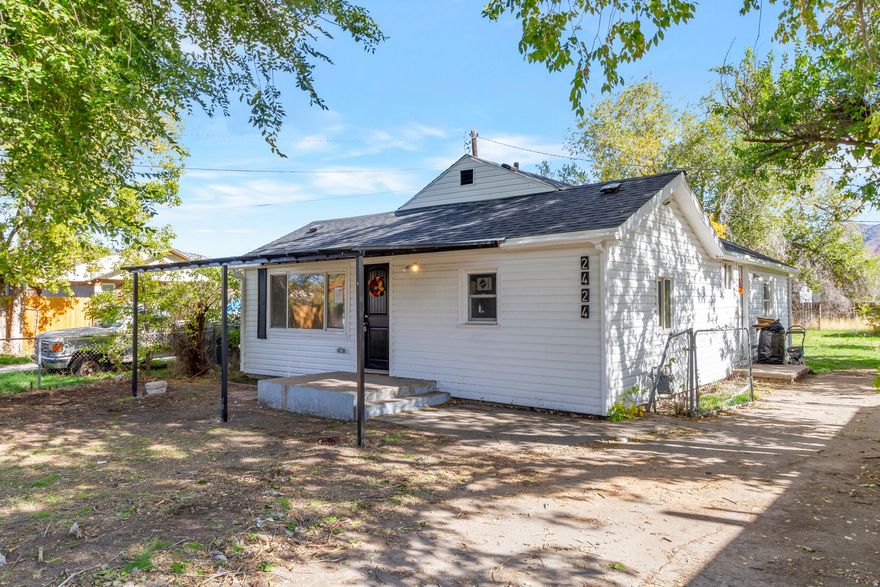 This cute home is close to school, church, park and highway. The I-15 ramp is a few blocks away. It also next to 24th-25th and Washington commercial corridor. And minutes away from Riverdale stores via highway. This is a complete remodeling that contactors take pride! Including new electric wire every inch, new LED lighting and fixtures, new plumbing, new floor, two new bathrooms, new kitchen (new cabinet, countertop, appliances), new egress windows, new doors, new furnace, new AC, new HVAC duct system, new roof (new roof deck, shingles, vent mechanism), new siding, new rain gutter system, new rain pergola, new driveway section, new insulation (roof R49, Wall R20), new drywall, new paint and new closets. The only thing we cannot replace is the studs. A cozy home with everything (master suite and fireplace). Three bedrooms including a master with master bath. With all city permits and inspections. In front of the house is a brand new pergola that covered with UV blocking polycarbonate. Square footage figures are provided as a courtesy estimate only and were obtained from Weber County Assessor. Buyer is advised to obtain an independent measurement. Will contribute $5000 towards buyer's closing.