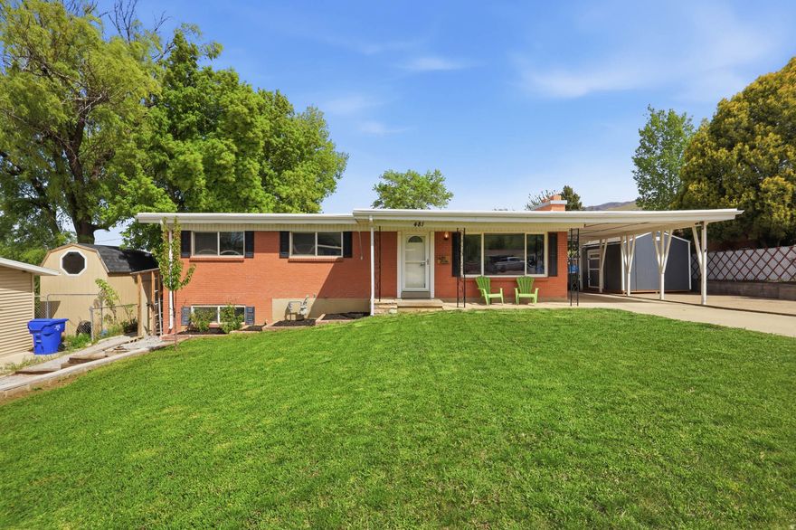 OPEN HOUSE - SATURDAY, APRIL 18TH 2-4 PM.  BASEMENT APARTMENT WITH ITS OWN ENTRANCE AND SEPARATE DRIVEWAY! Many RENOVATIONS completed throughout the home: All new pex plumbing pipes, new main sewer line 2019, all new bathroom fixtures, New laundry hook ups in basement apartment, added a new bathroom in basement, new 8x16 shed, new water heater June 2025. Windows and Roof have been replaced All basement appliances stay, both refrigerators stay. MOVE IN READY! Hot Tub is built into the deck and is in working order! 2 CAR GARAGE PLUS COVERED CARPORT PARKING.  Square footage figures are provided as a courtesy estimate only and were obtained from county records .  Buyer is advised to obtain an independent measurement.