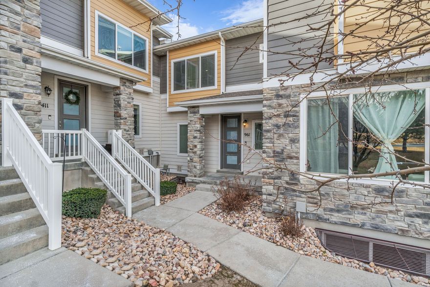 *REDUCED PRICING* Welcome to 961 W Cyan Valley Way in Independence, where comfort meets convenience. Built in 2018, well-maintained & 100% finished, this immaculate townhome offers a bright, open-concept layout you'll love! The kitchen is both stylish & functional, w/ quartz countertops, stainless steel appliances, updated lighting, & modern fixtures - perfect for entertaining or enjoying a quiet night at home. Upstairs features the amazing kitchen & family room along with a spacious master bedroom w/ ensuite bathroom & walk-in closet. Main level offers another bedroom & bathroom. Finally, the fully finished basement provides a 3rd bedroom, laundry room & storage space! The low HOA includes high-speed fiber internet, pool, playground and walking path! Located in a quiet, well-kept community w/ easy access to I-15, Redwood Road & Bangerter Highway, you'll also enjoy nearby parks and great schools within walking distance - delivering the ideal blend of location, lifestyle & value. Schedule your private tour now. Sq. footage from previous listing. Buyer to verify all info.