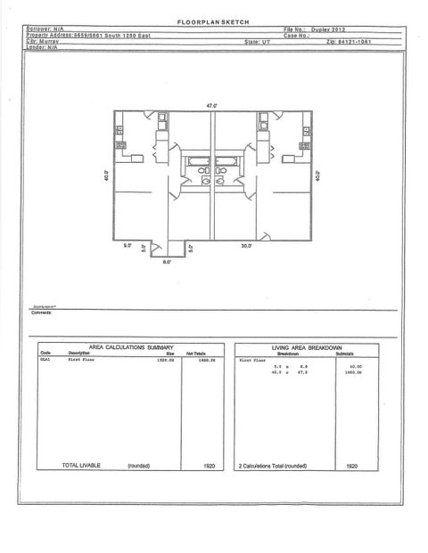 Tiny photo for 5659 S 1250 E, Murray, UT 84121 (MLS # 2187505)