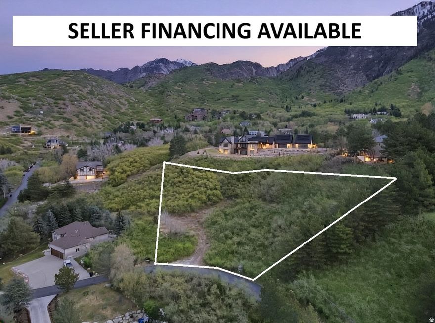 Seller financing available. Contact listing agent for details. This 1.57 Acre lot is tucked away in a very private, quiet and secluded area of Dimple Dell in a small gated community. Once you see it your dream home will come alive! Hidden ridge has you in one of the best areas of Salt Lake, reach the ski resorts of Snowbird, Alta, Solitude, and Brighton and Big/Little Cottonwood Canyons all within 15-30 minutes. There is an array of hiking and biking trails given the close proximity to Dimple Dell and the mountains. Bring your own builder and make your dream home come true!