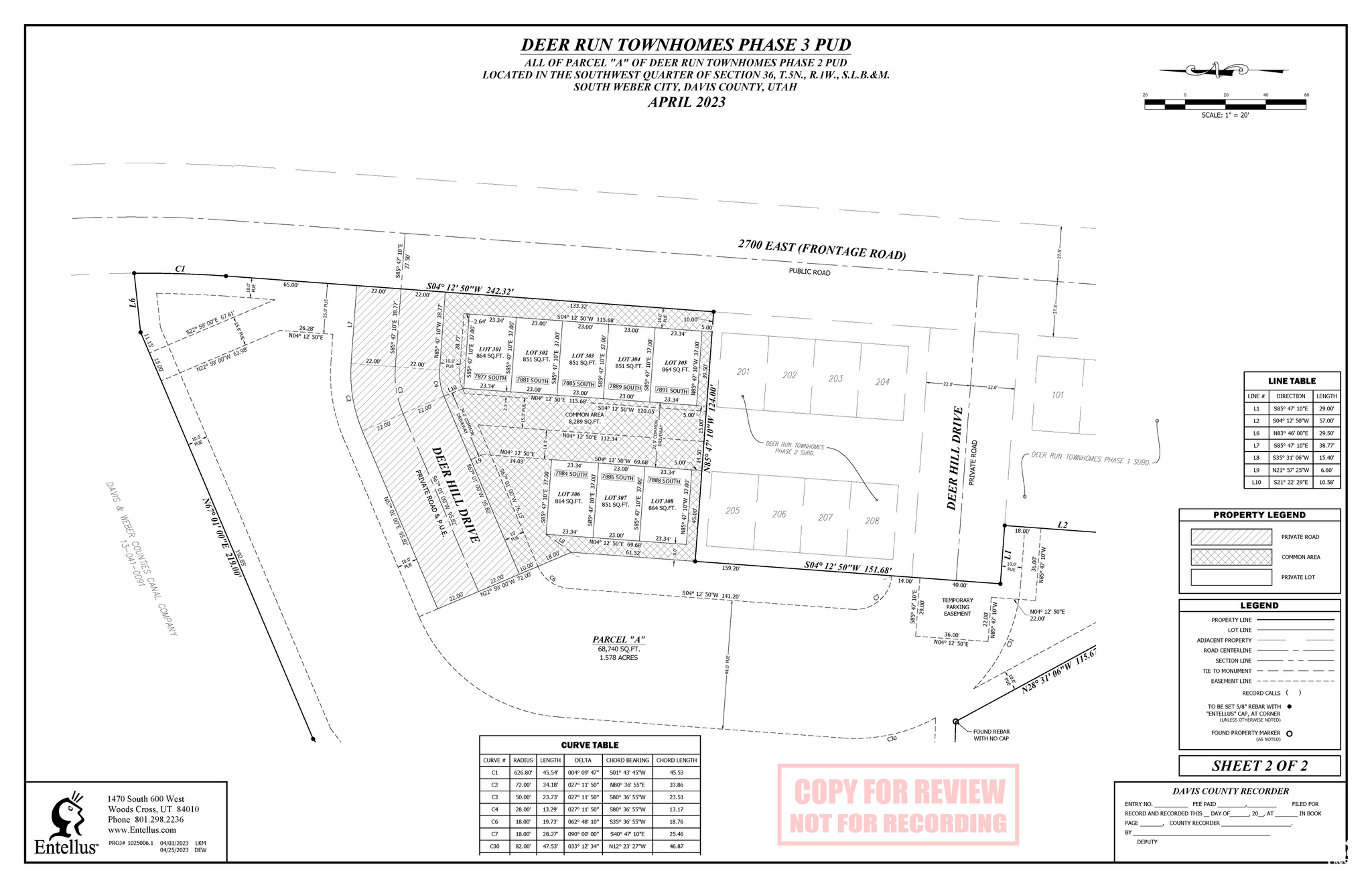 DEER RUN TOWNHOMES PHASES 4 AND 5 - Land