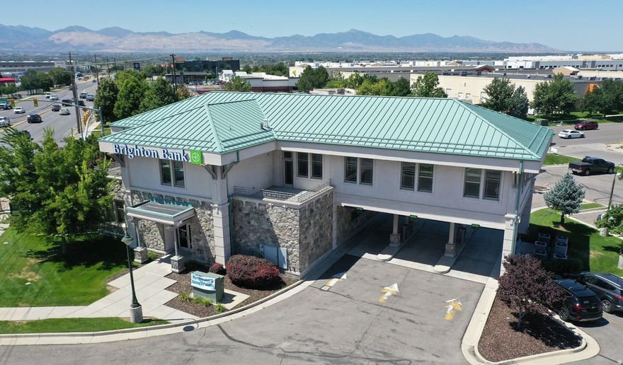 Landlord is offering a full service lease. Conveniently located in the Brighton Bank Building West of I-15 and 12300 So exit.  3,578 SF Garden level basement full-floor suite with kitchen and restrooms available for $15.00 SF FT / Yr.  1,978 SF 2nd floor suite available for $20.00 SF FT / Yr. Parking, easy access to south valley and northern Utah County markets; only a few minutes away. Large windows, great natural light.  Set up with private offices, 2 conference rooms, work stations and reception area. Landlord pays utilities, insurance, property tax, all exterior maintenance etc. cleaning services provided. Move-in ready.