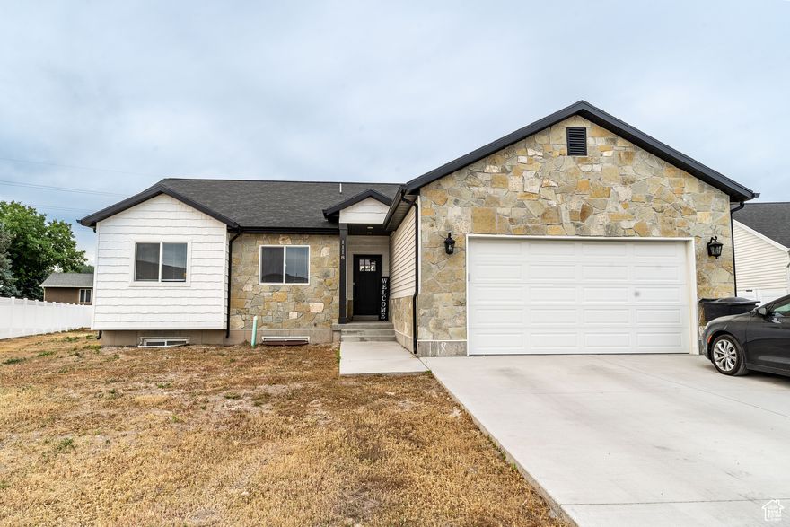 We're pleased to present this beautiful home in a quiet Garland neighborhood! This thoughtfully designed residence offers 3 spacious bedrooms and 2 full bathrooms all on the main level, making single-level living easy and convenient. The bright and open living area with large windows seamlessly connects to the kitchen and dining spaces-perfect for entertaining or everyday life. Step outside to a covered patio ideal for relaxing evenings or weekend BBQs. The yard is practically fully fenced and ready for your vision to create the outdoor space of your dreams. The home has an unfinished basement for room to grow, and a 2-car garage for added convenience. Don't miss this opportunity to get into a home with space, flexibility, and room to make it your own!