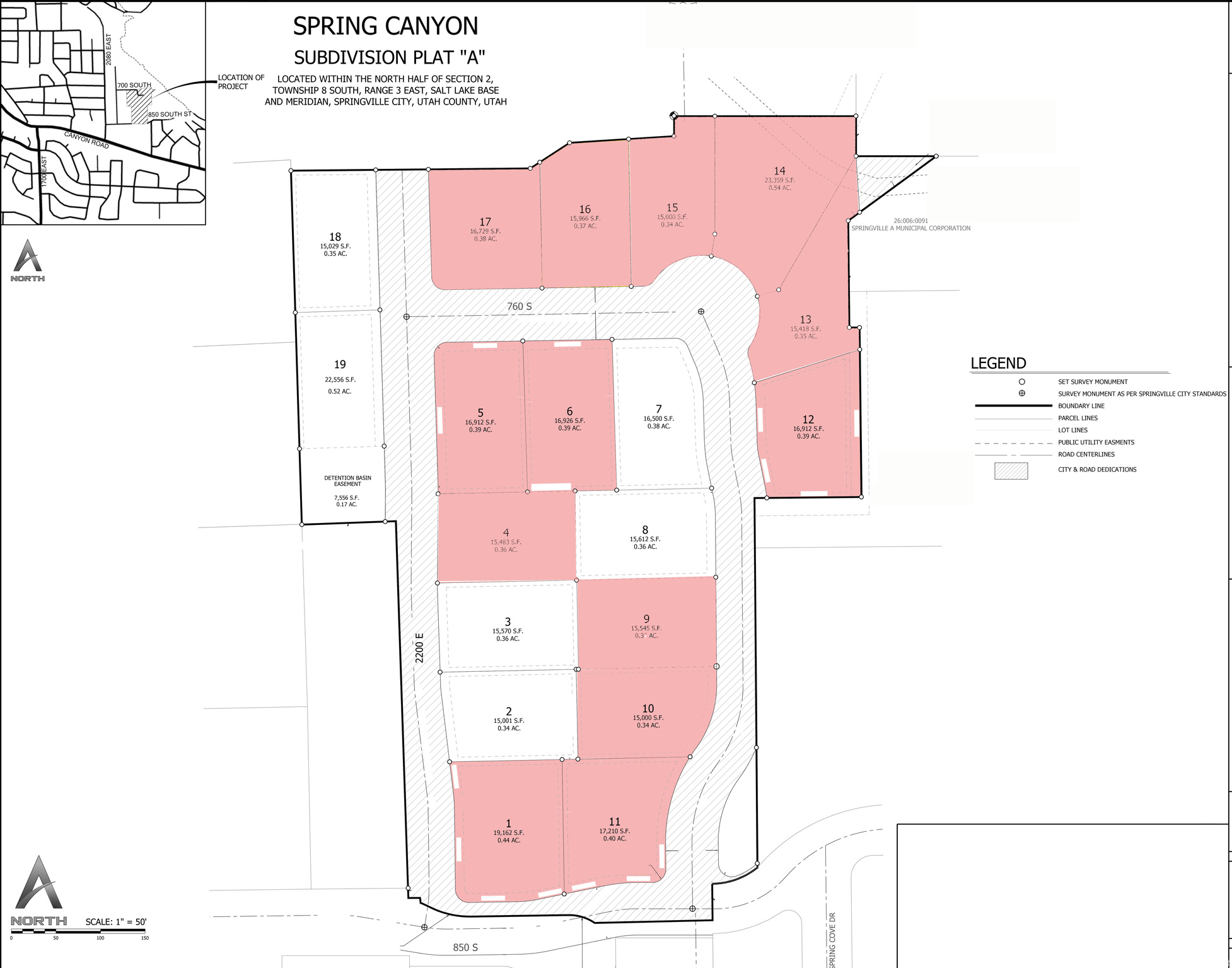 SPRING CANYON SUBDIVISION - Land