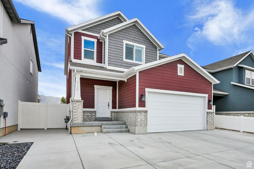 OPEN HOUSE SAT OCT 11 FROM 2PM-4PM... Welcome to your new West Haven home.. No HOA and no HOA fees! This inviting 3-bedroom, 2.5-bath home offers comfort, style, and room to grow. The kitchen showcases beautiful white cabinets, top-of-the-line granite countertops, and a gas range, with all kitchen and laundry appliances included to make it move-in ready. This better than new home sits on a large .16-acre lot with a fully fenced yard, automatic sprinklers, and an absolutely amazing covered patio that provides shade most of the day along with stunning mountain views and sunrises. Back inside, thoughtful upgrades include plantation shutters, a smart thermostat, a video doorbell, and abundant closet space. The master suite boasts vaulted ceilings, a spa-like bathroom with double sinks, a large soaker tub, and a separate stand-up shower, plus a huge walk-in closet. With a basement roughed in for another bathroom, and the potential for adding additional bedrooms or entertaining space, this home offers flexibility for the future while delivering all the modern comforts you're looking for today.