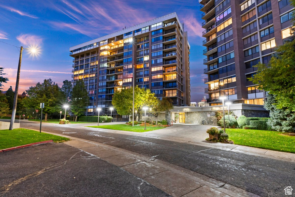 NEW PRICE! Special Assessment of $52,000 has been paid in full by the seller.  One of the BEST VALUED Condominiums in Salt Lake City, A MUST SEE! This spacious 12th-floor Condominium in the iconic Zions Summit building offers STUNNING VIEWS of the Utah State Capitol and Foothills: a gracious foyer, two master suites with private baths, and walk-in closets. The kitchen has a separate eating area and a walk-in pantry. There is also a private in-unit laundry room, a comfortable den or possibly a third bedroom, a formal dining room, and a living room.  When the Capitol lights up at night, it is an exceptional experience. The condominium is a few steps from the elevator and has two parking spaces, A59 and C240, with a separate storage unit, A17. The premiere location is minutes from Temple Square, City Creek and Gateway shopping centers, Memory Grove Park, City Creek Canyon, freeway access, and the airport. This is a truly unique and peaceful unit.