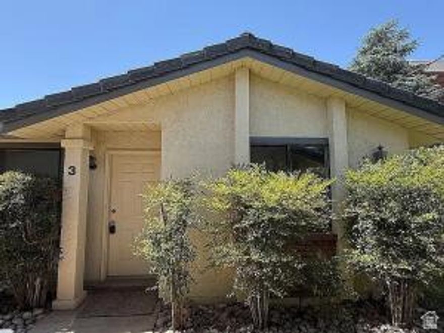 Fully remodeled and tucked in a quiet corner of Downtown St. George you will find this end unit townhome that has been completely renovated. The building has a brand new roof, new paint/stucco, and an impeccable yard. With a relaxed HOA, mature trees, no back yard neighbors, and walking distance to anything you need downtown this 2 bed, 2 full bathroom home is perfect for just about anyone. A new HVAC, water heater, countertops, all new flooring and paint, fixtures, and faucets will provide significant peace of mind for years to come. One of two end units with a fully fenced back yard and a side yard adds value and extra space. The home also backs up to two quiet office buildings that are always empty on the weekends. Walk to shopping, restaurants, Utah Tech, parks, pickleball courts, and town square. Call now for a showing owner/agent.