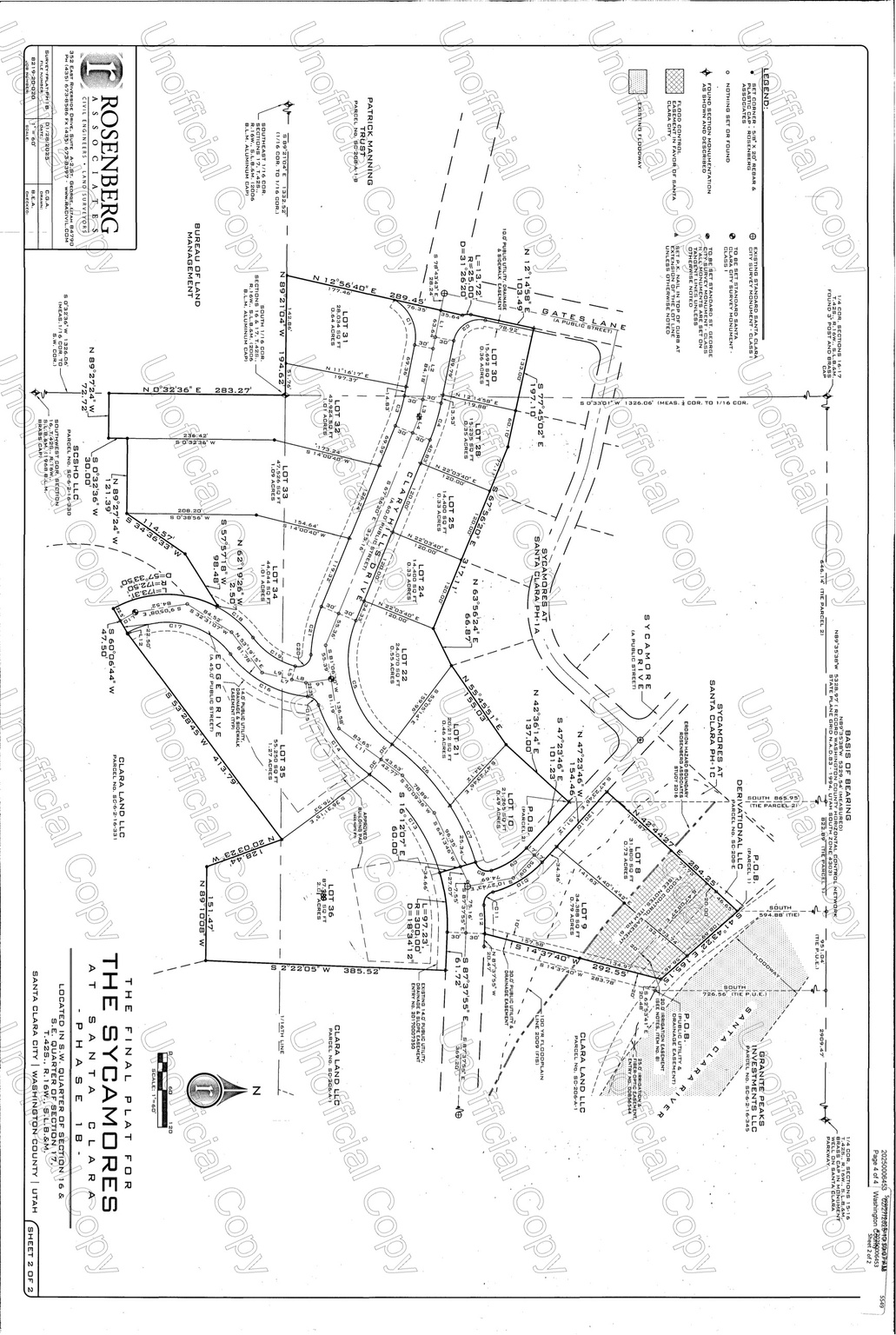 SYCAMORES AT SANTA CLARA 1B - Land