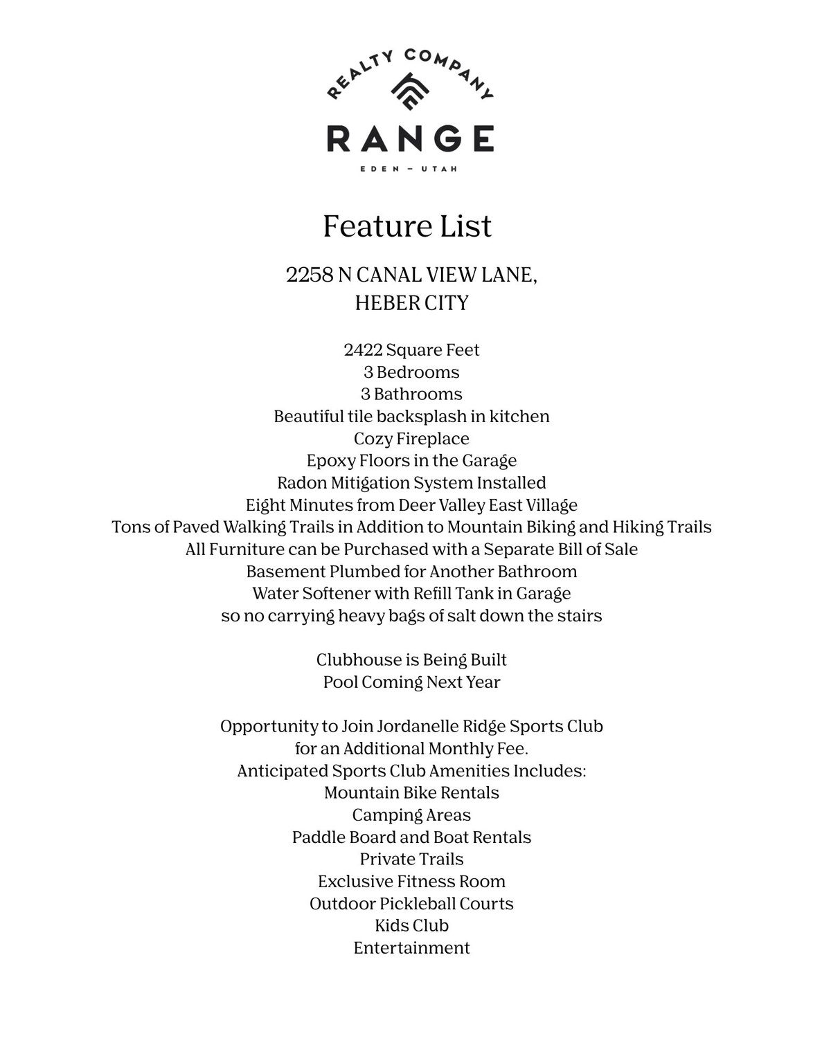 JORDANELLE - Residential