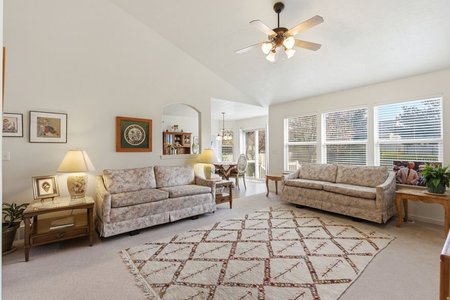 Welcome home to this well-maintained rambler in the highly desirable Brookside Community of Payson. Nestled in a quiet neighborhood with beautiful mountain views, this 3-bedroom, 2-bath home offers 3,024 square feet of comfortable living space and thoughtful updates throughout. The main floor features new flooring, fresh paint, and professionally cleaned carpet, making the home truly move-in ready. With updates including brand new flooring and an updated water heater in 2020 you get peace of mind when walking throughout. The basement offers excellent flexibility, providing a perfect opportunity to customize and add instant value. Whether you're envisioning additional bedrooms, a home gym, or an entertainment space, the layout is a blank canvas for your needs. Step outside to a fully fenced backyard with mature trees, ideal for relaxing or entertaining. The property backs directly to a private HOA park and walking trails, as well as a biking trail, offering both privacy and outdoor access rarely found. Enjoy stunning mountain views and the convenience of being just one block from the Payson Temple, with parks, trails, and schools all nearby.