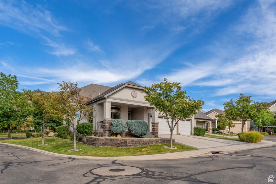 Nestled in the heart of Draper's east bench sits this spacious, beautiful, home. This home has been well maintained by the sole owner who is a professional craftsman. The meticulous wood work from the crown molding, custom mantles, and custom master suite closet adds all the touches of luxury to this home. From the moment you enter the home, you will love the open concept with high ceilings and large windows which provides an abundance of light and partial valley views, mountain views. The large, spacious master suite has gorgeous crown molding with a large window, and a door to the outside patio. You will love the master walk-in closet that is made of cedar with loads or shelving. The lower level has crown molding with recessed lighting and a fireplace making it a cozy sanctuary. There is plenty of room for a game table or pool table and a convenient small kitchenette for entertaining. The lower level has three finished nice sized bedrooms, a full bath and a half bath. There is also a large unfinished area with a full window that can be made into a future 5th bedroom or kept as is for storage if the large storage isn't enough!  Enjoy the natural gas heater in the garage! Ease of grilling with natural gas hookup for the grill or a fire pit!  Central vacuum throughout the home. Fresh coat of paint throughout most of the home. Less than 1 mile to South Mountain Championship golf course and driving range. Riding distance to multitudes of mountain biking trails and hiking trails. Ten minutes aways is Deer Ridge Dog off leash which is 53 acres with miles of trails to bike or hike without leashing your dog. This large home and prime location has so much to offer! Square footage figures are provided as a courtesy estimate only and were obtained from 2017 appraisal. Buyer is advised to obtain an independent measurement.