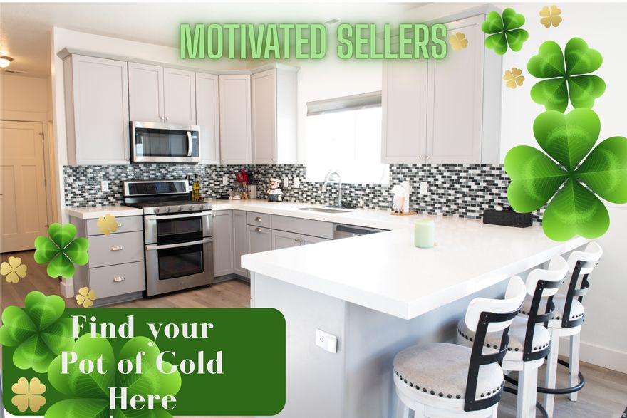 Price Improvement!Beautifully designed 4-bedroom, 2.5-bathroom home offering 1,959 sq. ft. of thoughtfully planned living space in a convenient Heber location. From the moment you enter, you'll be impressed by all the upgrades, including: *20-foot vaulted ceiling entryway* *Laminate flooring throughout**Tile backsplash**Extra kitchen cabinets**Valor Shades**Blackout curtains in Primary Bed**Extended cement patio**Covered Patio with lights and a fan**Smurf tubing* These upgrades provide a modern look with easy maintenance. Bathrooms are finished with tile flooring. The kitchen is well-thought-out for everyday living and entertaining, complete with a convection oven and ample workspace. Washer and dryer are included, adding extra value and convenience for the new homeowner.  The home has fantastic views of the surrounding mountains and is ideally situated near schools and shopping centers. Easy access to a community walking path and a nearby park. With its functional layout, modern finishes, and prime location, this home offers comfort, convenience, and lifestyle appeal all in one exceptional package.    Square footage figures are provided as a courtesy estimate only and were obtained from county records.  Buyer is advised to obtain an independent measurement.