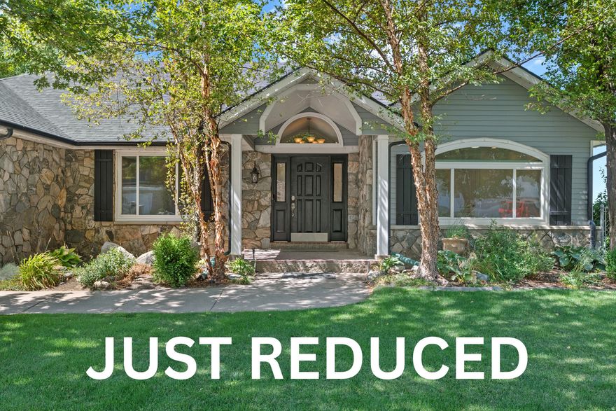 Welcome to this beautifully maintained 6-bed, 2.5-bath Centerville home offering 4,408 sq. ft. of living space in a prime location. From the front yard, enjoy gorgeous mountain views, while the backyard and upstairs balcony showcase sweeping valley and lake views. Inside, you'll find granite countertops, hardwood and vinyl flooring, full-house blackout power shades, and a spacious primary suite with a walk-in closet and jetted tub. Recent updates include a new roof with new rain gutters and guards, newer windows, furnace, AC/heater in the family area and kitchen, and a newly painted interior. Additional features such as a water filtration system, owned water softener, electric shades, a smart thermostat, video doorbell and Jelly decorative lighting controllable from your phone make this home both stylish and functional. The walk-out basement with a separate entrance offers even more flexibility. Buyers and buyer's agents to verify all information provided. Information provided as a courtesy only.