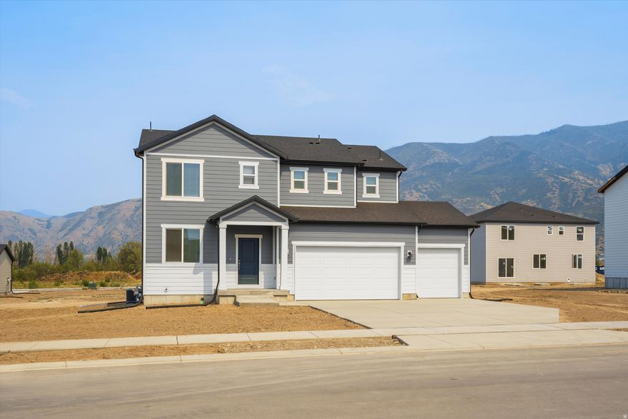 The Cottonwood is a beautiful 3 bedroom home with a living room and kitchen island great for entertaining. Create the perfect media room you've always wanted in the upstairs loft. Unfinished basement included. Move in ready with a washer, dryer, fridge and blinds throughout! Total home approx. sq. ft. 3,065.