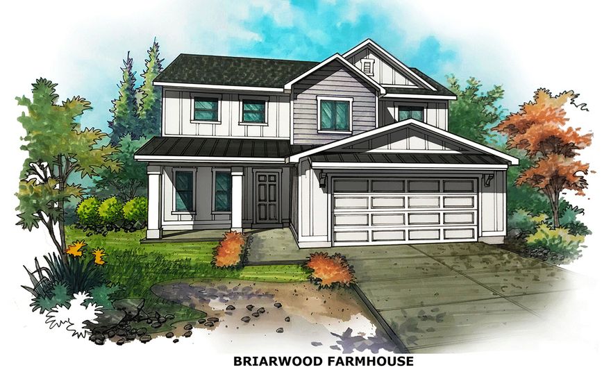***To Be Built*** If you have been dreaming of a new 2 story home with space for your whole family and views to die for at a great price, this home is for you. Featuring the "Farmhouse Briarwood". The main living area is an open concept living room, dining and Kitchen. Perfect for socializing. The kitchen has granite countertops and tons of custom-made cabinets! Let's not forget a convenient mud room to drop your coats and shoes, and a guest bathroom, all in the main floor. All 4 bedrooms are upstairs. Your guests and family can enjoy a full bathroom and you get your own private bathroom in the Main Bedroom. And you can forget carrying those heavy laundry baskets downstairs! The laundry is right here as well. And if you have the need, you have a full basement to finish as you please.  *Some pics are from a previous and similar listing.