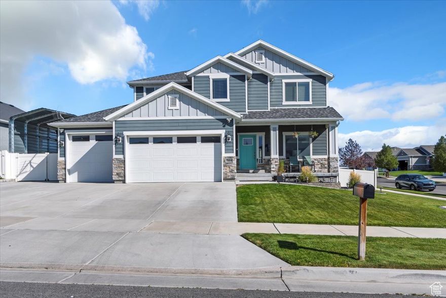 You are going to love this home in the heart of Herriman. Gorgeous upgraded kitchen with glass cabinets, built in hutch,, granite counter tops, open concept. Owner's suite boasts 2 walk in closets, sitting area, separate tub/shower and lots of natural light. Large laundry room with custom shelving. Shed with solar in the backyard. All of the bedrooms have walk in closets. Covered RV parking and a 4 car insulated garage. Mud room and drop zone for keys etc. Enjoy the fully finished basement with a game room and wet bar. You won't want to miss this one. Welcome Home!